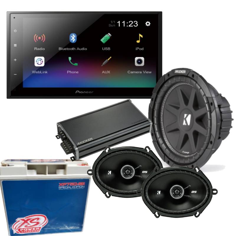 PCH Custom Audio DMH-341EX Universal Audio Package2 Full Car Audio Packages